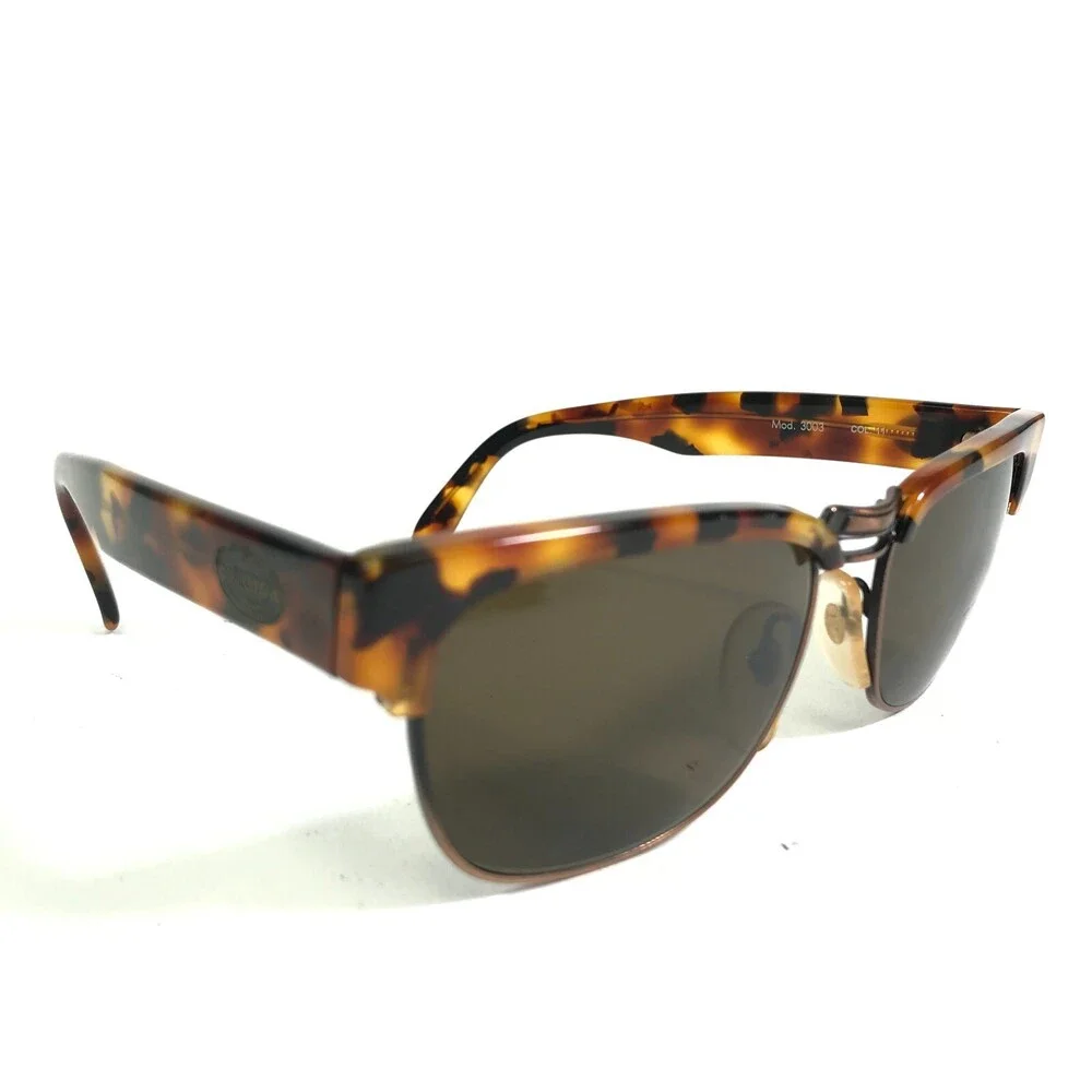 Vintage Floyd Sunglasses Mod.3003 COL.11 Tortoise Square Frames w Brown Lenses